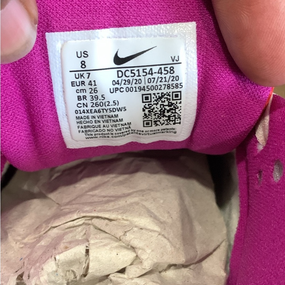 Nike Fuchsia Athletic Sneakers - Picture 4 of 5